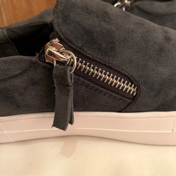 Steve Madden Glaammar Zip Platform Suede Sneakers Size 6.5M - Picture 7 of 15
